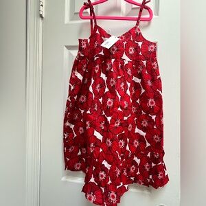 Janie and Jack Red Poppy Print Dress